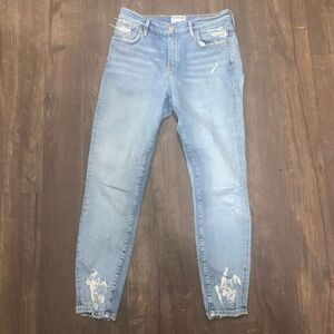 Agolde destroyed distressed Sophie crop 26 ankle designer jeans